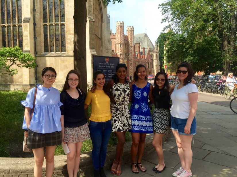 Doing homework at the fountain of the XIV century: one day in the life of a Cambridge student