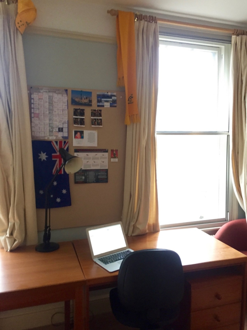 Doing homework at the fountain of the XIV century: one day in the life of a Cambridge student