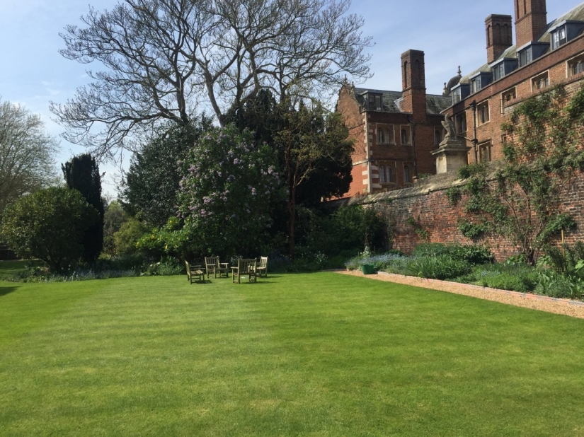 Doing homework at the fountain of the XIV century: one day in the life of a Cambridge student