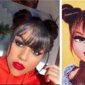 Doll face: Social media users do makeup like Bratz dolls