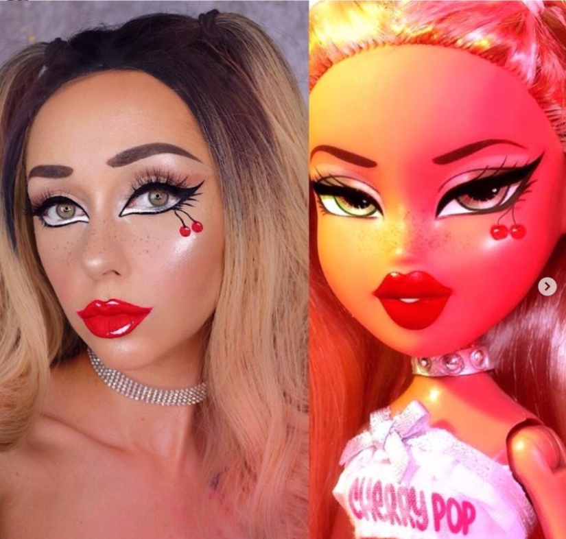 Doll face: Social media users do makeup like Bratz dolls