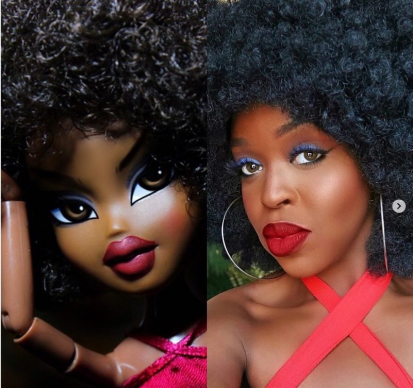 Doll face: Social media users do makeup like Bratz dolls