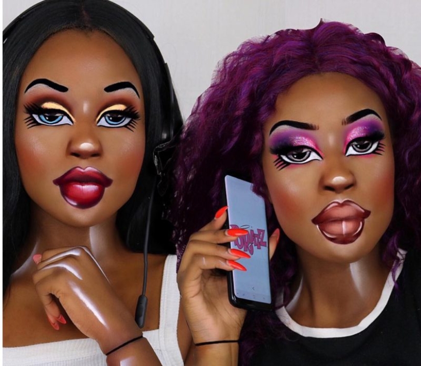 Doll face: Social media users do makeup like Bratz dolls