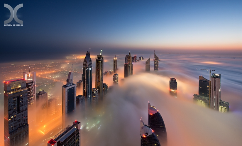 Dubai shrouded in mist Dubai shrouded in mist