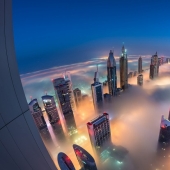 Dubai shrouded in mist