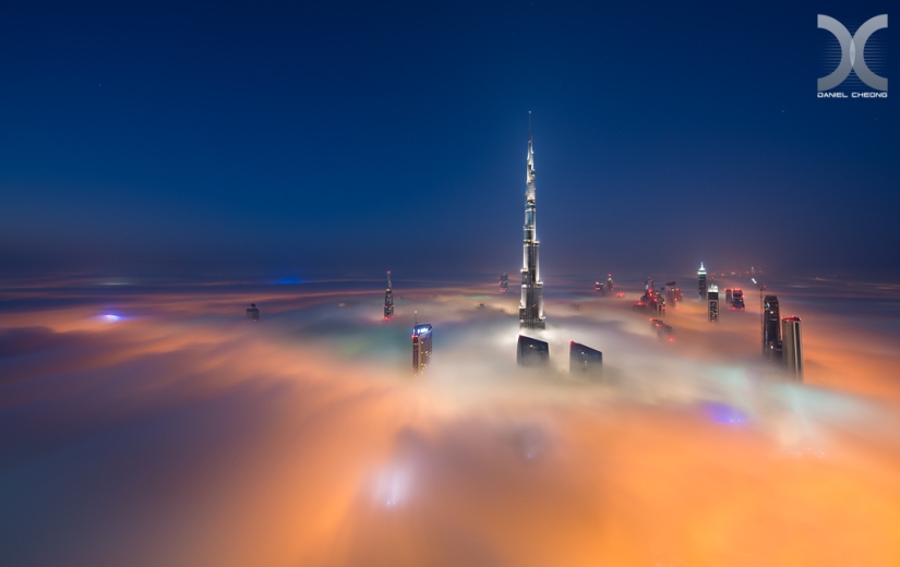 Dubai shrouded in mist Dubai shrouded in mist