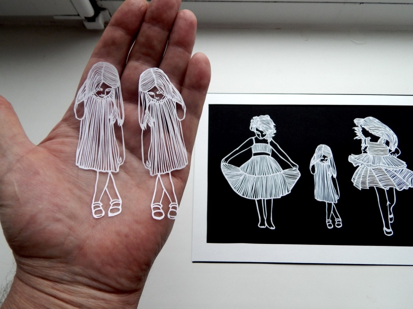 El abuelo de Pskov hace increíbles pinturas con papel