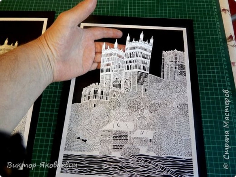 El abuelo de Pskov hace increíbles pinturas con papel