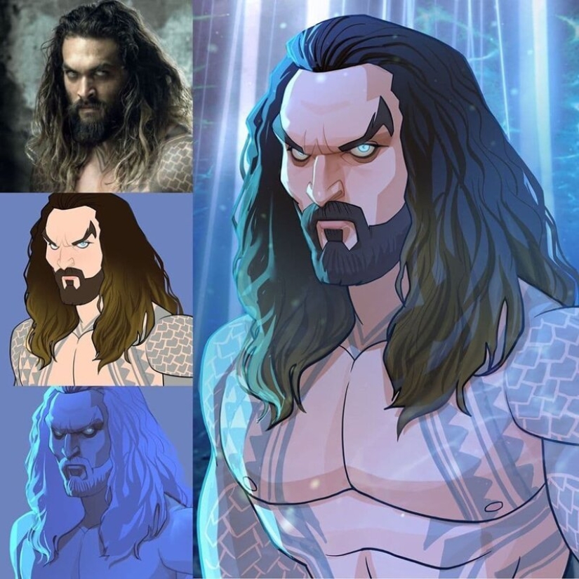 El artista chino Xi Ding retrata a celebridades en dibujos animados característicos El artista chino Xi Ding retrata a celebridades en dibujos animados característicos