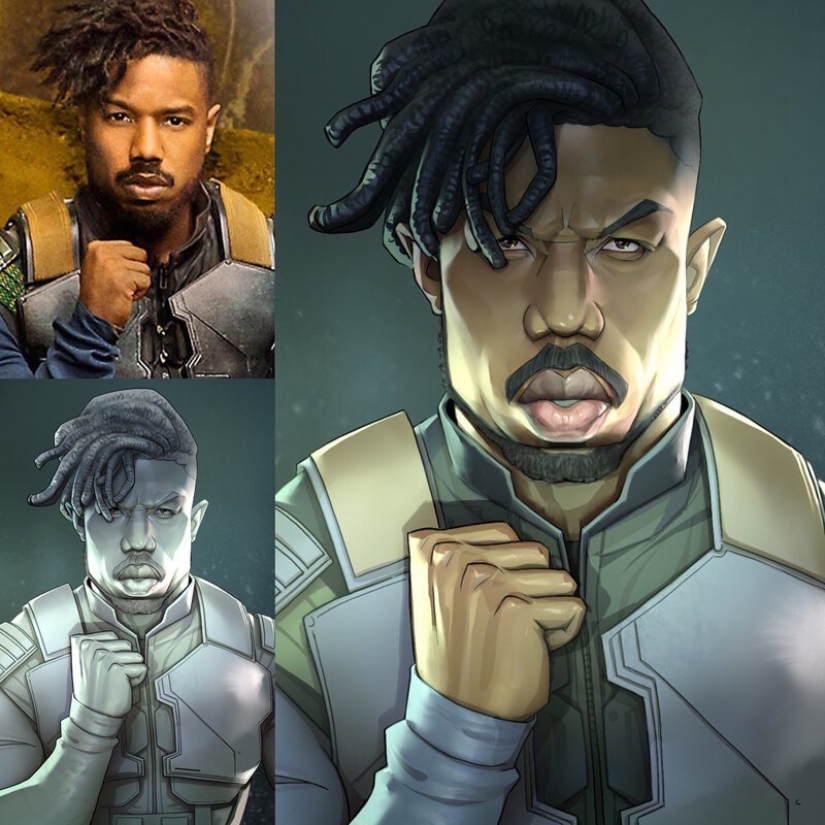 El artista chino Xi Ding retrata a celebridades en dibujos animados característicos El artista chino Xi Ding retrata a celebridades en dibujos animados característicos