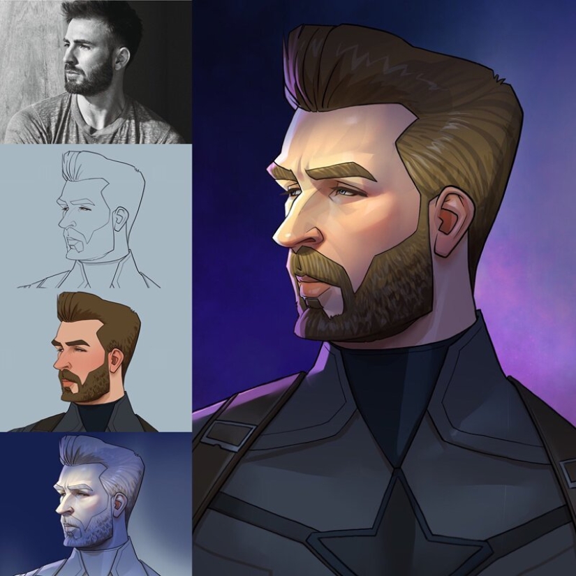 El artista chino Xi Ding retrata a celebridades en dibujos animados característicos El artista chino Xi Ding retrata a celebridades en dibujos animados característicos