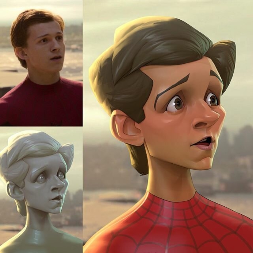 El artista chino Xi Ding retrata a celebridades en dibujos animados característicos El artista chino Xi Ding retrata a celebridades en dibujos animados característicos