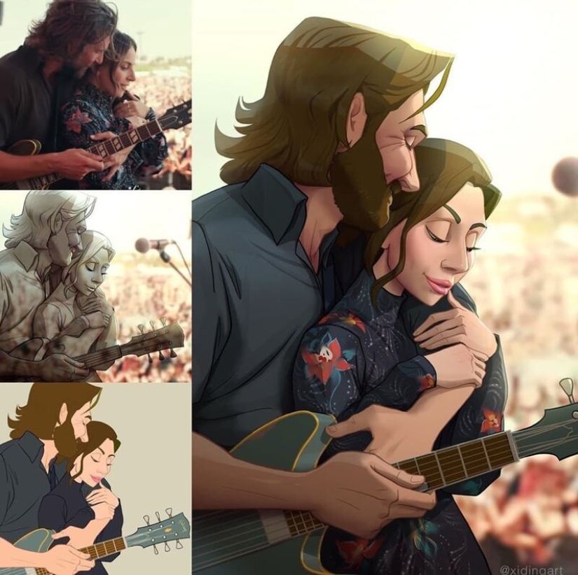 El artista chino Xi Ding retrata a celebridades en dibujos animados característicos El artista chino Xi Ding retrata a celebridades en dibujos animados característicos