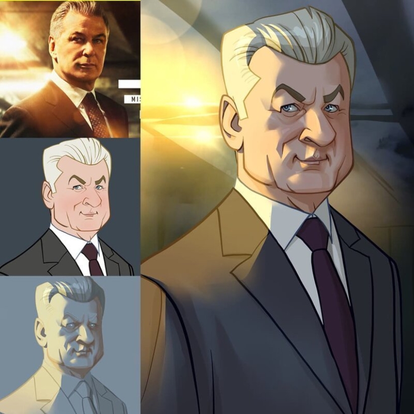 El artista chino Xi Ding retrata a celebridades en dibujos animados característicos El artista chino Xi Ding retrata a celebridades en dibujos animados característicos