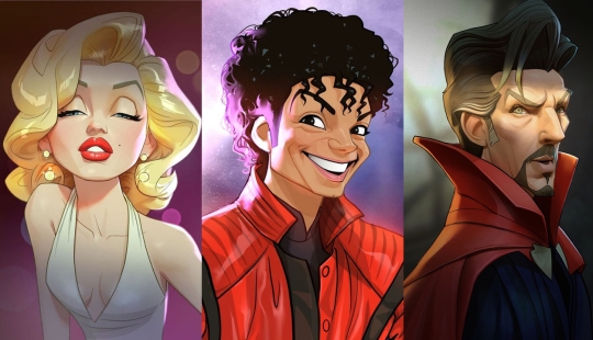 El artista chino Xi Ding retrata a celebridades en dibujos animados característicos El artista chino Xi Ding retrata a celebridades en dibujos animados característicos