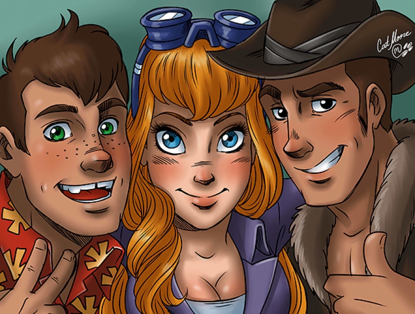 El artista lo ve de esta manera: los ilustradores han ideado cómo se verían los personajes de dibujos animados, siendo personas