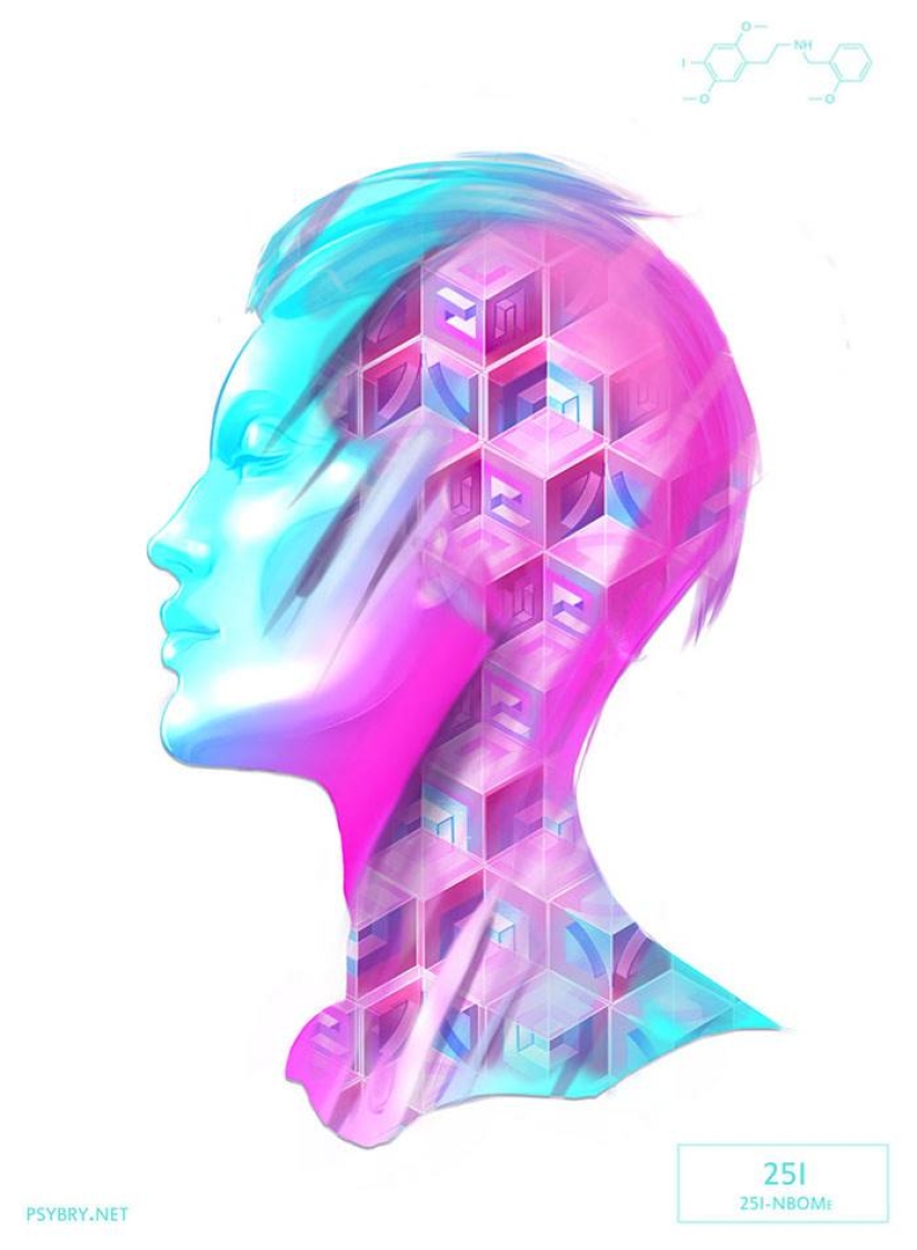 El artista tomó 20 medicamentos diferentes para demostrar los efectos de los medicamentos en el cerebro humano