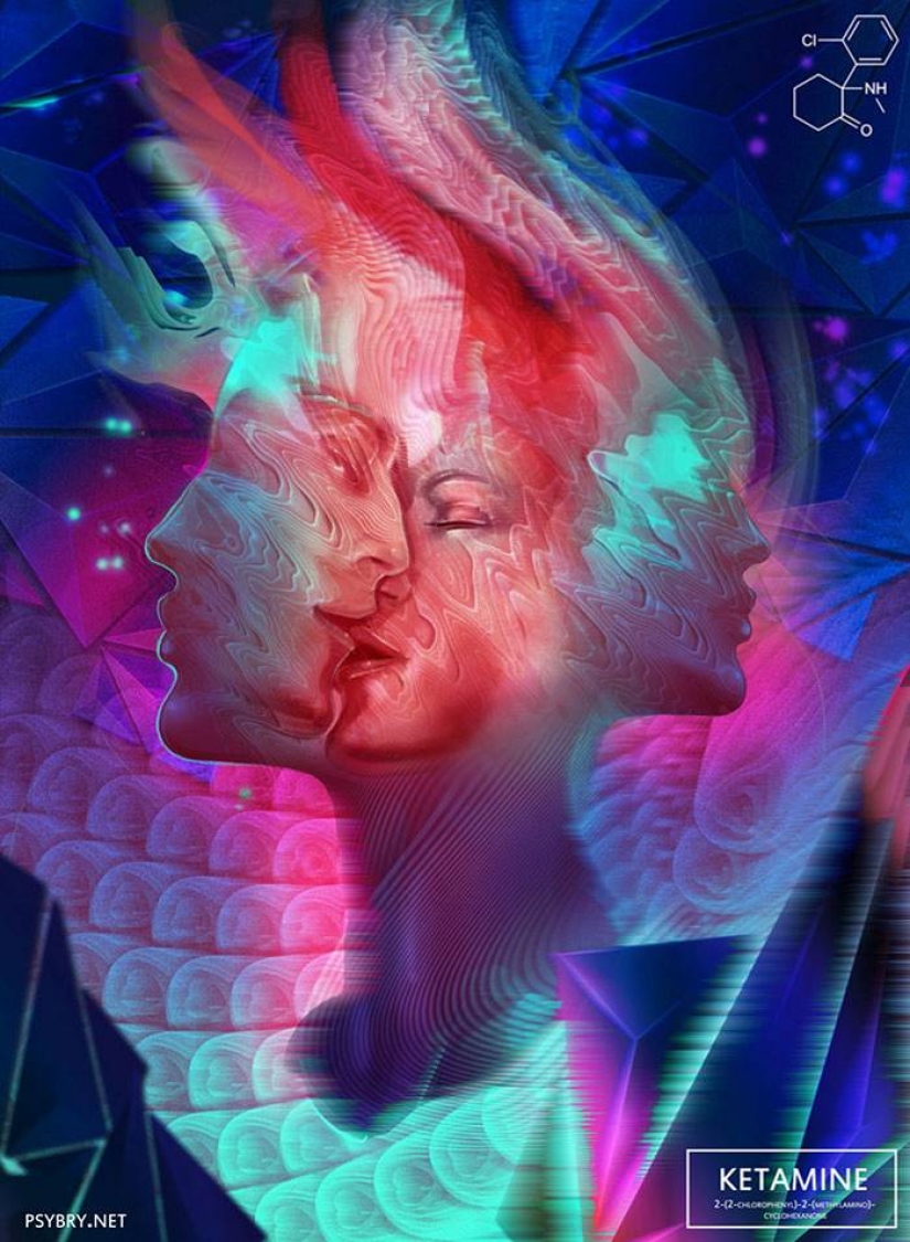 El artista tomó 20 medicamentos diferentes para demostrar los efectos de los medicamentos en el cerebro humano