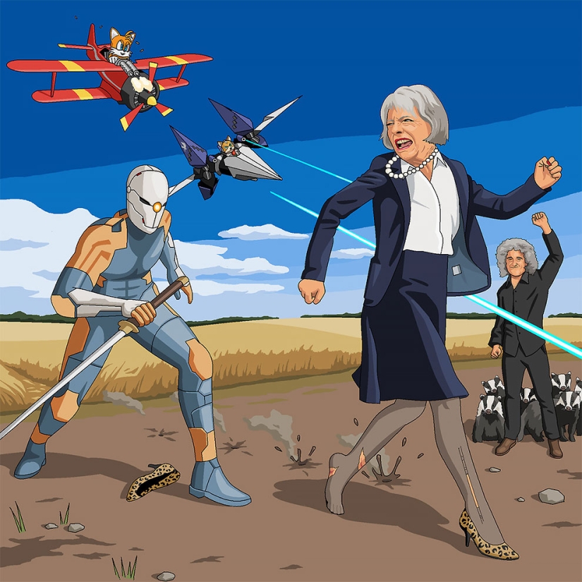 El británico representa en la pintura cualquier fantasía loca de los suscriptores