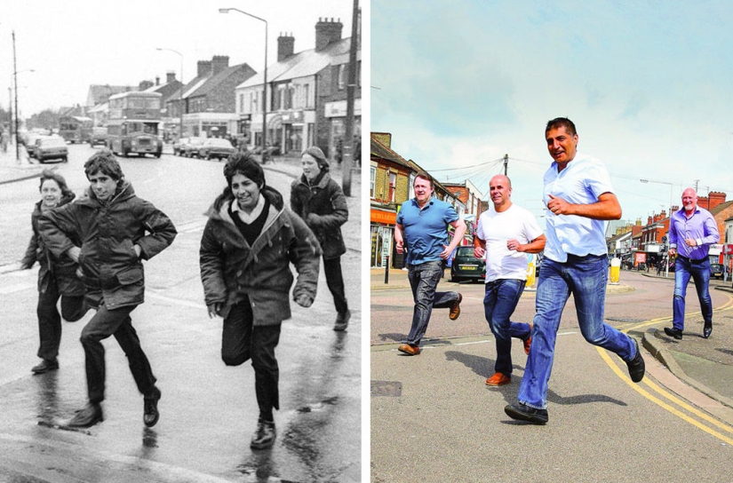 El fotógrafo toma fotos de los habitantes de un pueblo inglés muchos años después El fotógrafo toma fotos de los habitantes de un pueblo inglés muchos años después