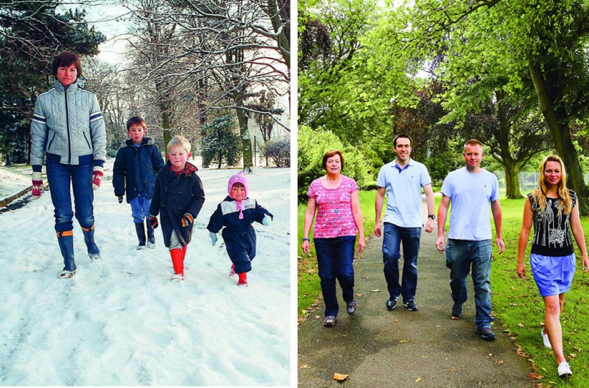 El fotógrafo toma fotos de los habitantes de un pueblo inglés muchos años después El fotógrafo toma fotos de los habitantes de un pueblo inglés muchos años después