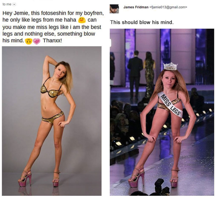El genio de Photoshop continúa cumpliendo deseos demasiado literalmente