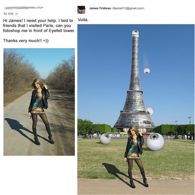 El genio de Photoshop continúa cumpliendo deseos demasiado literalmente