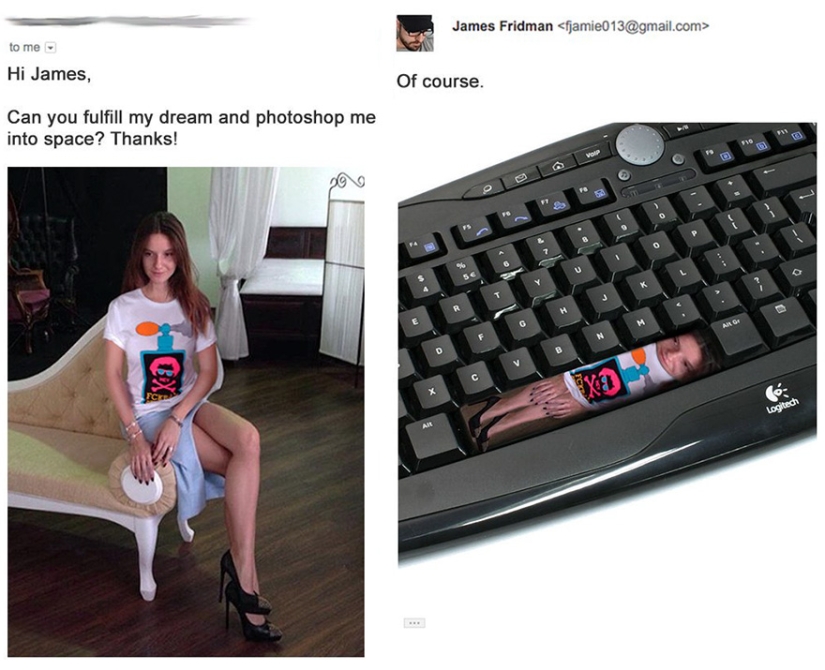 El genio de Photoshop continúa cumpliendo deseos demasiado literalmente
