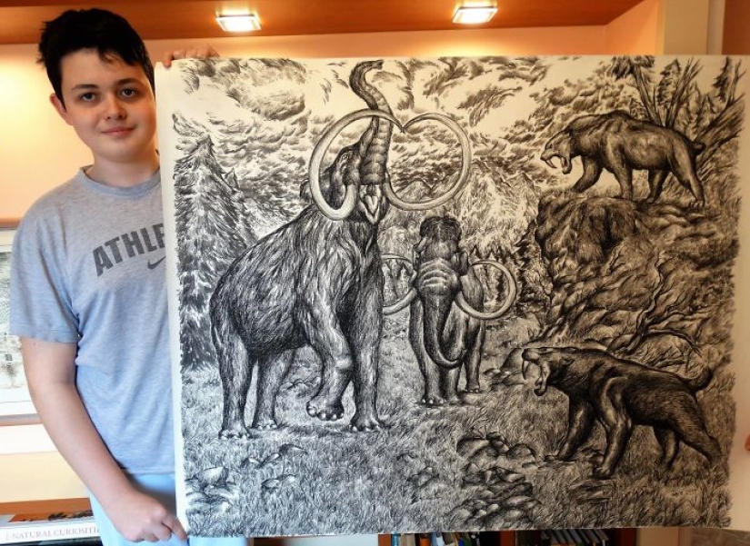 El joven serbio dibuja desde los dos años y ya está ilustrando enciclopedias El joven serbio dibuja desde los dos años y ya está ilustrando enciclopedias