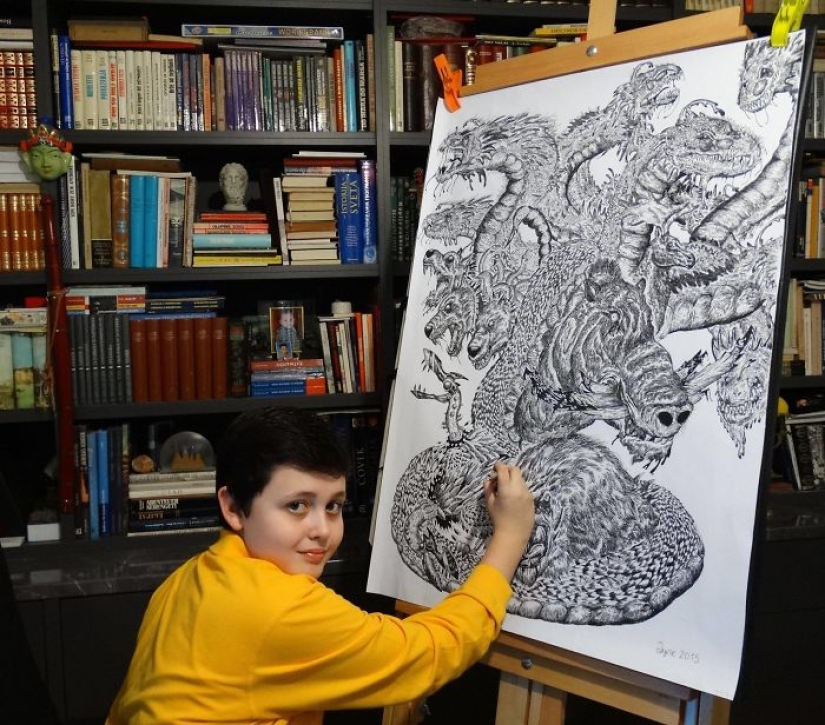 El joven serbio dibuja desde los dos años y ya está ilustrando enciclopedias El joven serbio dibuja desde los dos años y ya está ilustrando enciclopedias
