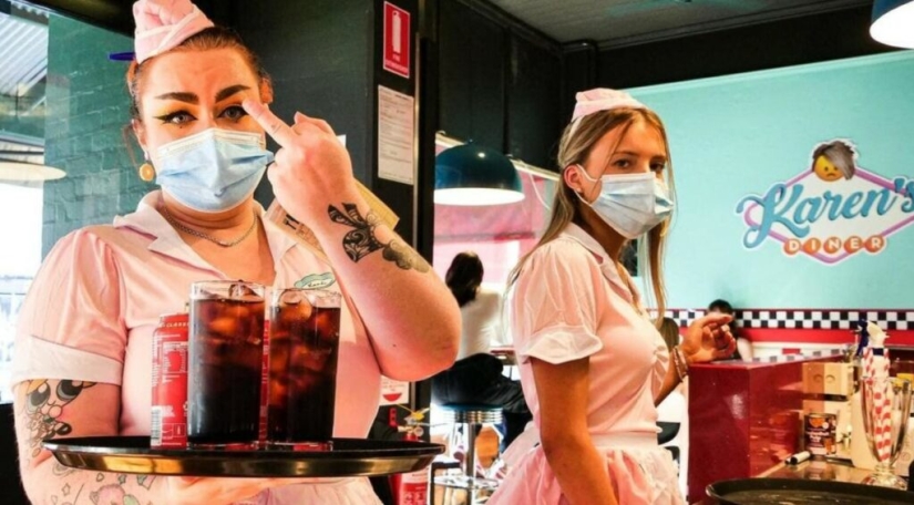 El restaurante Karen's Diner es un establecimiento grosero para aquellos que están cansados del servicio perfecto