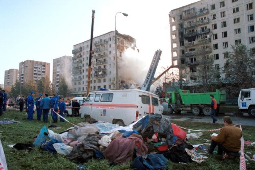 En el aniversario de la explosión de un edificio residencial en la calle Guryanov en Moscú En el aniversario de la explosión de un edificio residencial en la calle Guryanov en Moscú