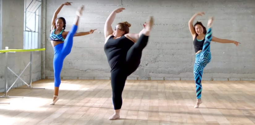 En el formato de tallas grandes: esta bailarina demostró al mundo que también puede ser elegante