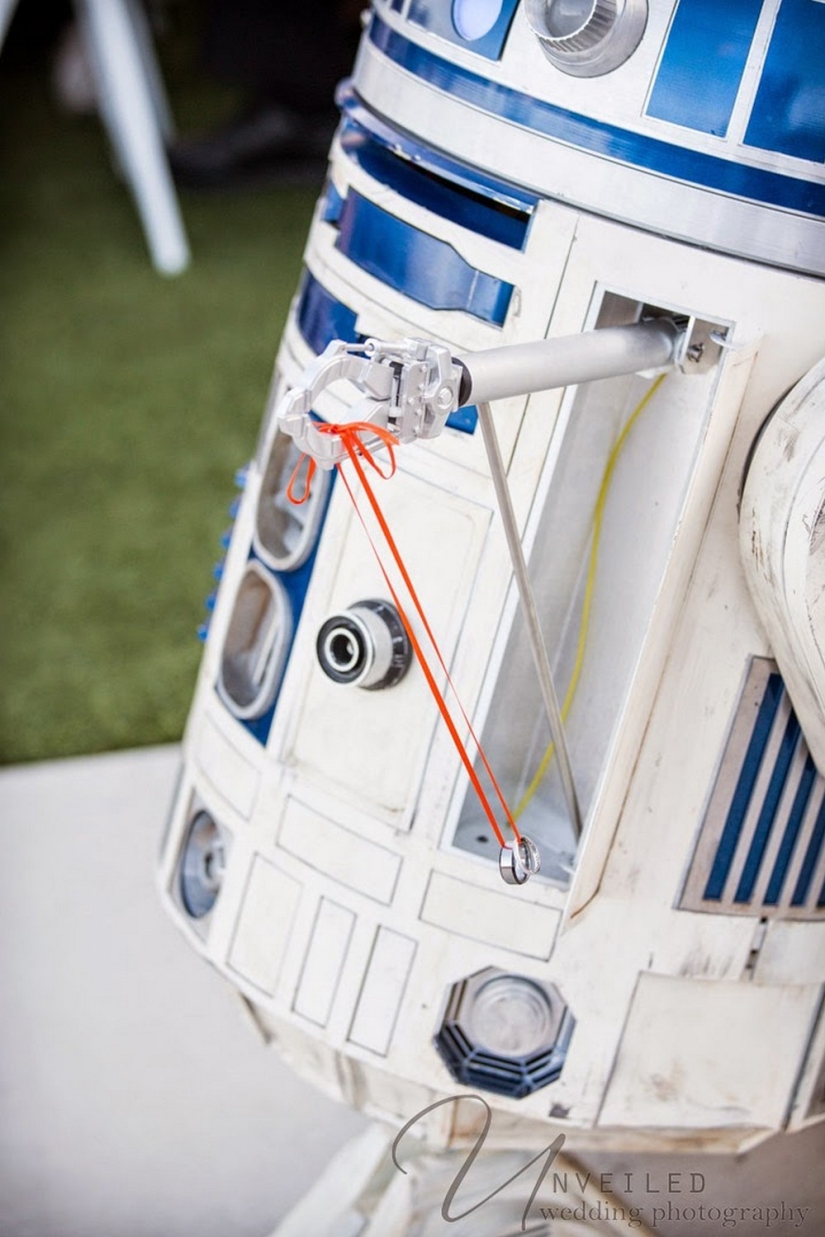 En el lado positivo: cómo fue la boda al estilo de "Star Wars"