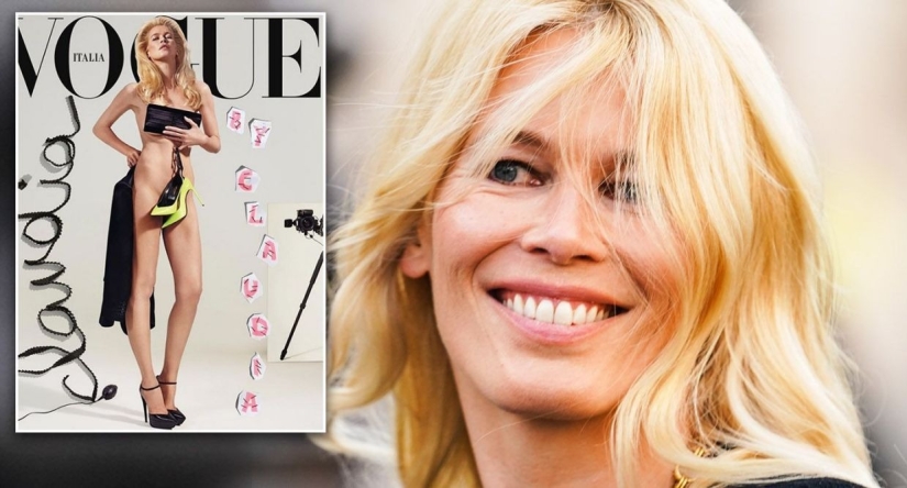 En el mismo lugar, a la misma hora: Claudia Schiffer protagonizó desnuda para la revista Vogue, como hace 25 años