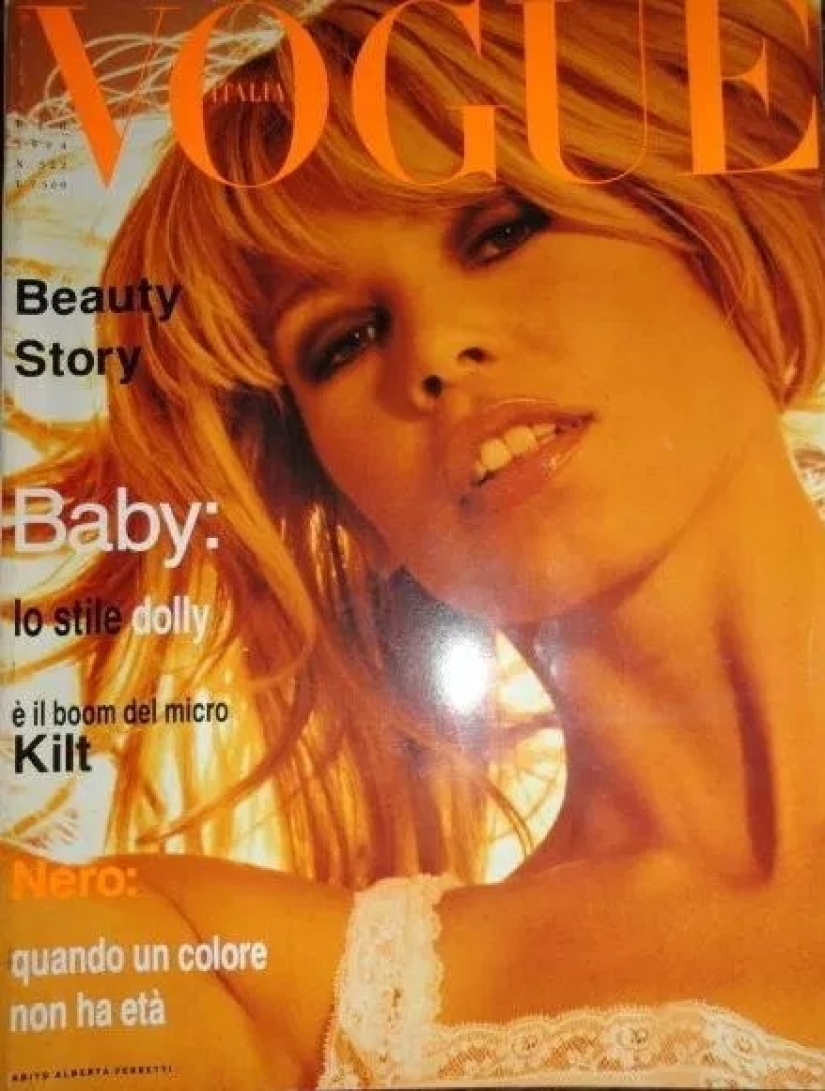 En el mismo lugar, a la misma hora: Claudia Schiffer protagonizó desnuda para la revista Vogue, como hace 25 años