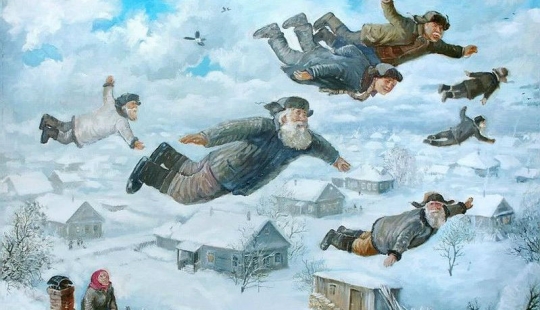 En invierno, especialmente quiero volar artist artista Leonid Baranov En invierno, especialmente quiero volar artist artista Leonid Baranov