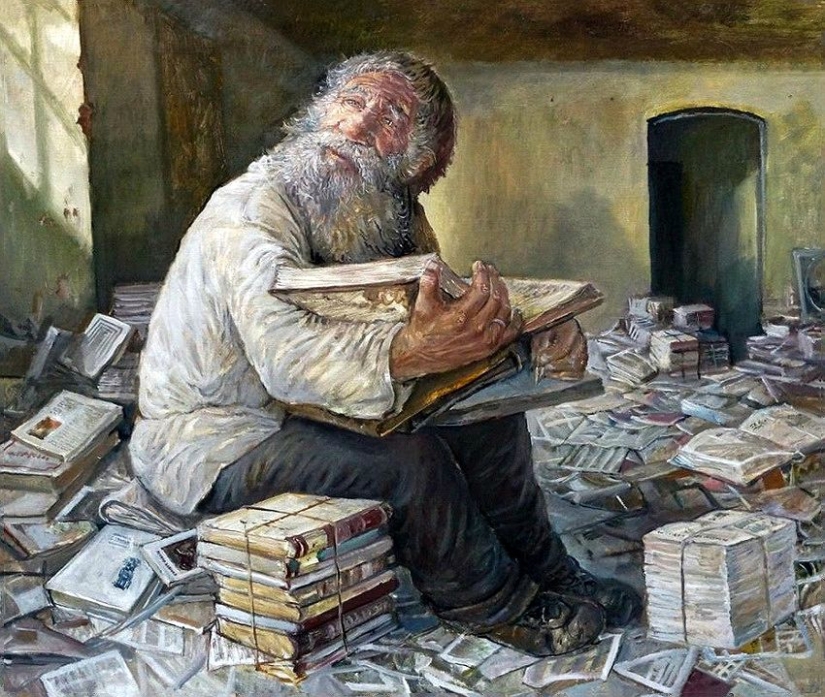 En invierno, quiero volar especialmente... Artista de los Urales Leonid Baranov