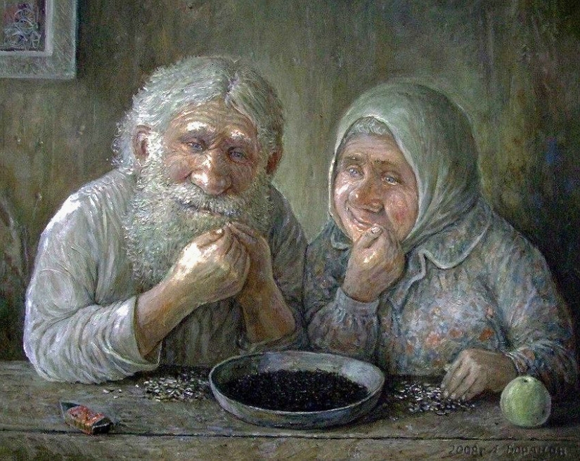 En invierno, quiero volar especialmente... Artista de los Urales Leonid Baranov