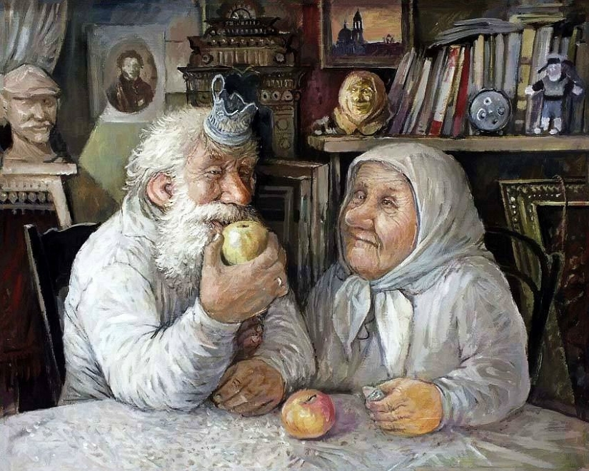 En invierno, quiero volar especialmente... Artista de los Urales Leonid Baranov