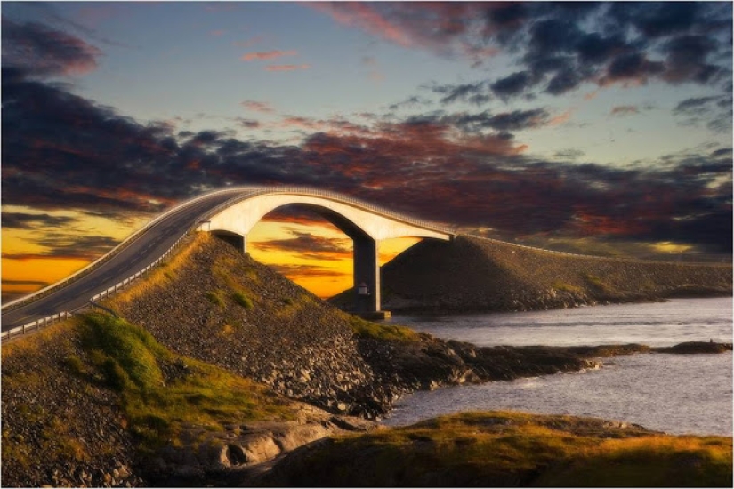 En las carreteras de Noruega: "¡Atención! Estás entrando en un puente que no lleva a ninguna parte"