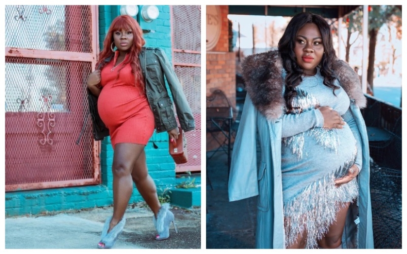 En plena preparación para el combate: la glamurosa madre hizo maquillaje profesional y aumentó sus pestañas antes de dar a luz