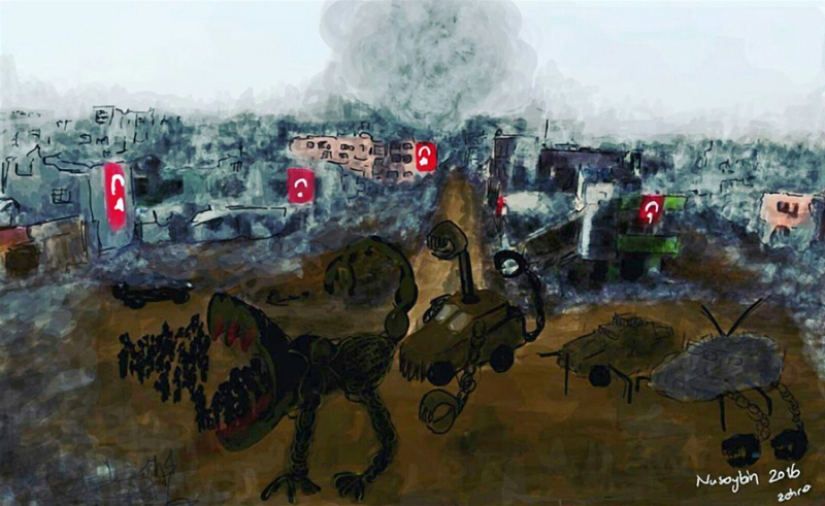En su nuevo trabajo, Banksy apoyó a un artista de Turquía que fue a prisión por una ilustración "radical" En su nuevo trabajo, Banksy apoyó a un artista de Turquía que fue a prisión por una ilustración "radical"