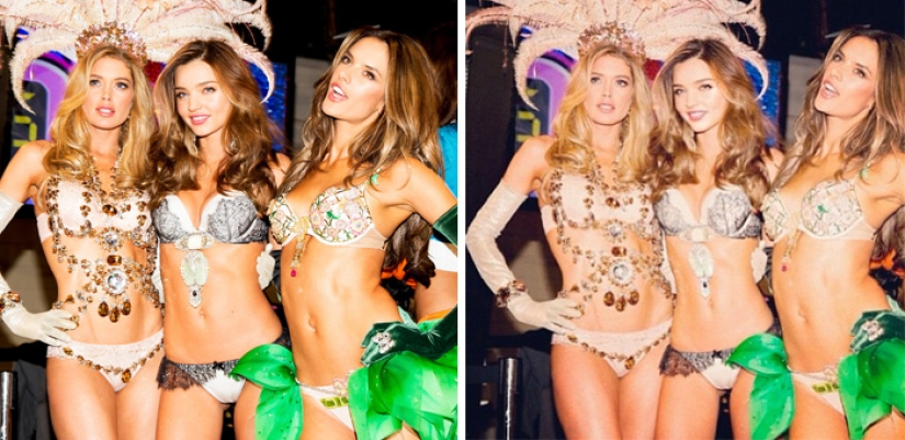 Engaño sólido: 25 fotos de estrellas antes y después de photoshop