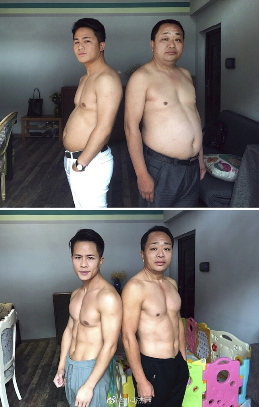 Es divertido perder peso juntos: cómo 6 meses de deportes han cambiado a una familia de China