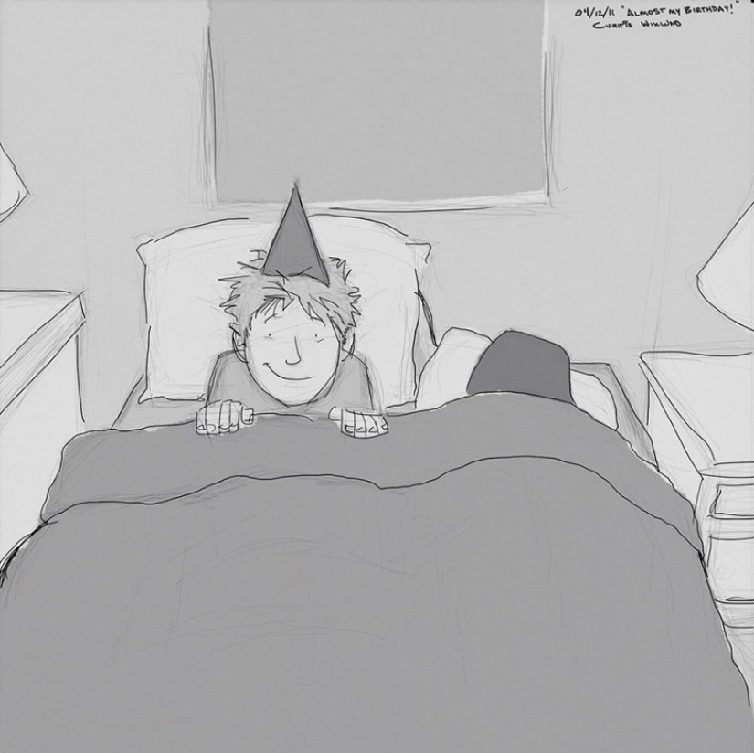 Esposo creó 365 dibujos sobre cada día que pasó con su amada esposa Esposo creó 365 dibujos sobre cada día que pasó con su amada esposa