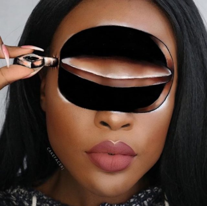 Esta mujer crea impresionantes ilusiones ópticas en su rostro usando solo maquillaje. Esta mujer crea impresionantes ilusiones ópticas en su rostro usando solo maquillaje.