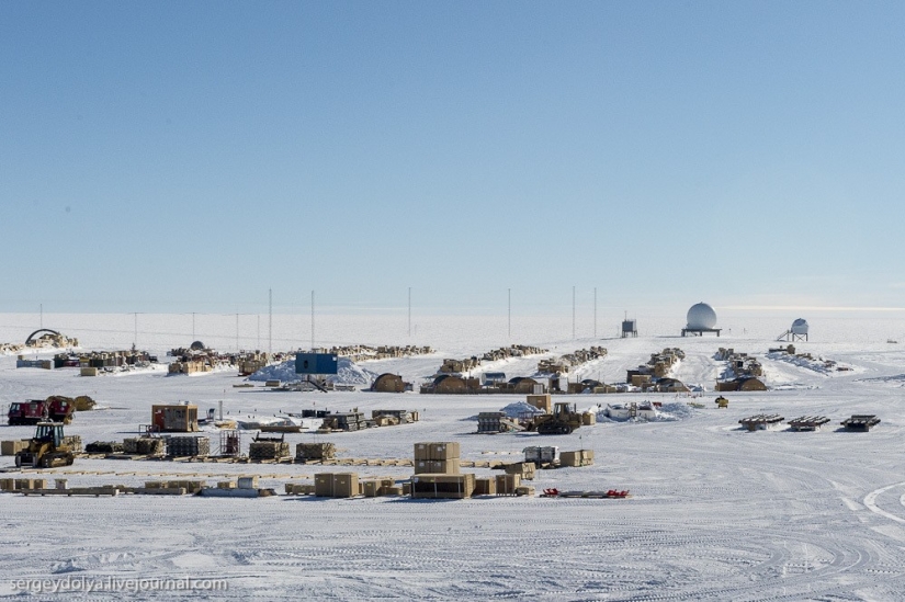 Estación antártica en el Polo Sur "Amundsen-Scott"