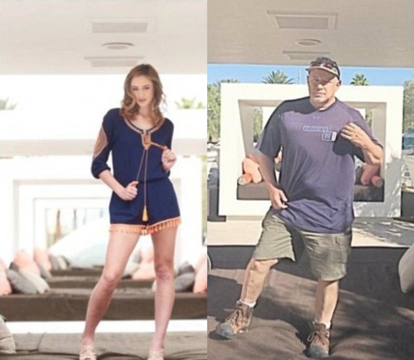 Estos son los genes: un padre ingenioso parodió la glamorosa sesión de fotos de su hija
