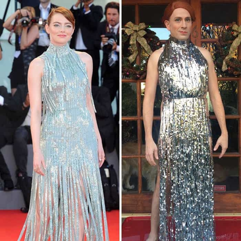 Estrella de Pasta y papel de aluminio: Talentoso comediante se burla de las celebridades